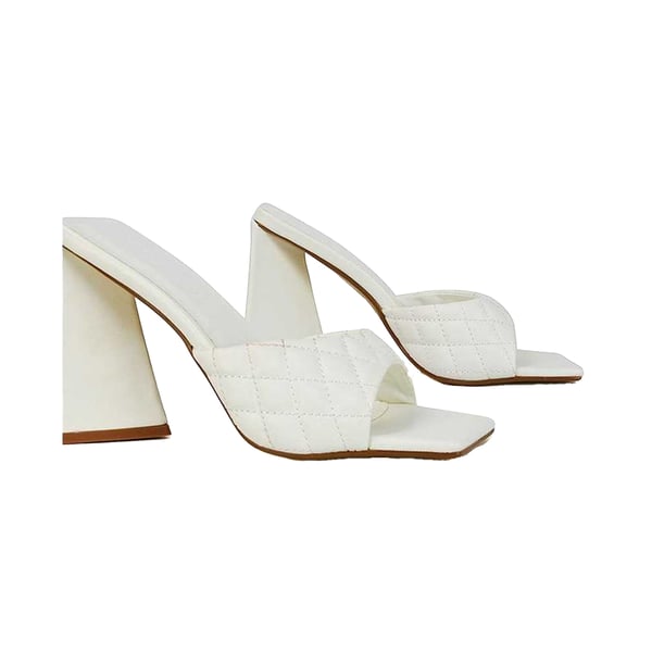 XY London Womens/Ladies Maylin Quilted Sculptured Heel High Heels