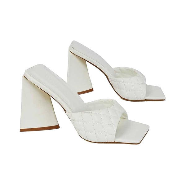 XY London Womens/Ladies Maylin Quilted Sculptured Heel High Heels