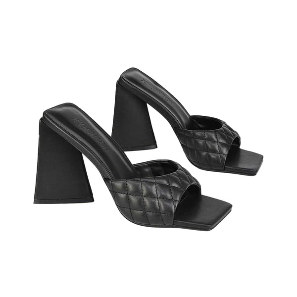 XY London Womens/Ladies Maylin Quilted Sculptured Heel High Heels