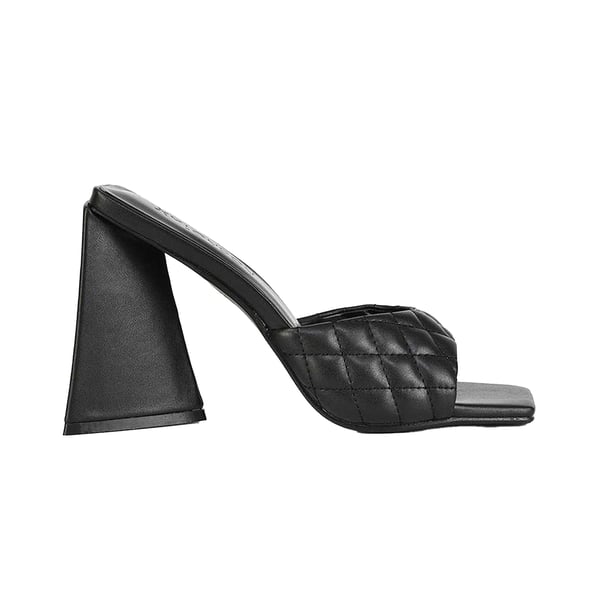 XY London Womens/Ladies Maylin Quilted Sculptured Heel High Heels