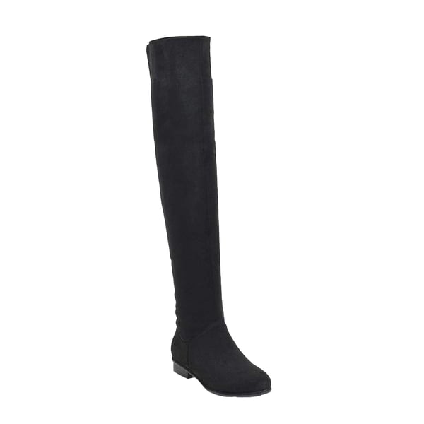 XY London Womens/Ladies Ivy Low Block Heel Thigh-High Boots XY London Womens/Ladies Ivy Low Block Heel Thigh-High Boots