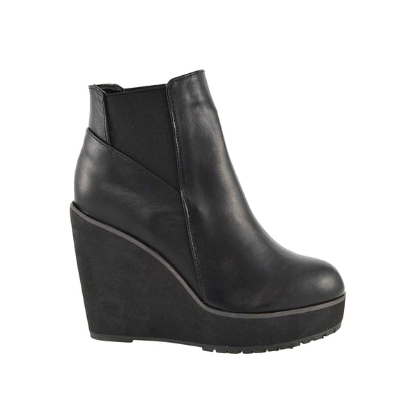 XY London Womens/Ladies Roweena High Wedge Ankle Boots