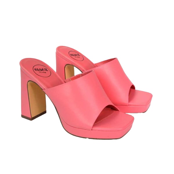 XY London Womens/Ladies Presley High Block Heel Mule Sandals