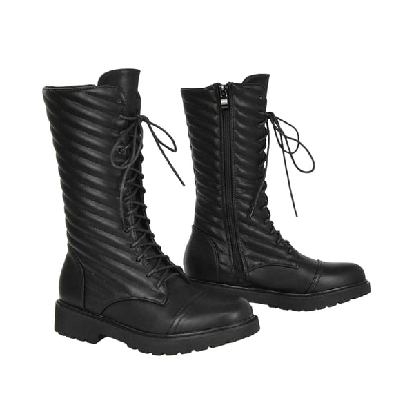 XY London Womens/Ladies Meadow Flat Combat Boots
