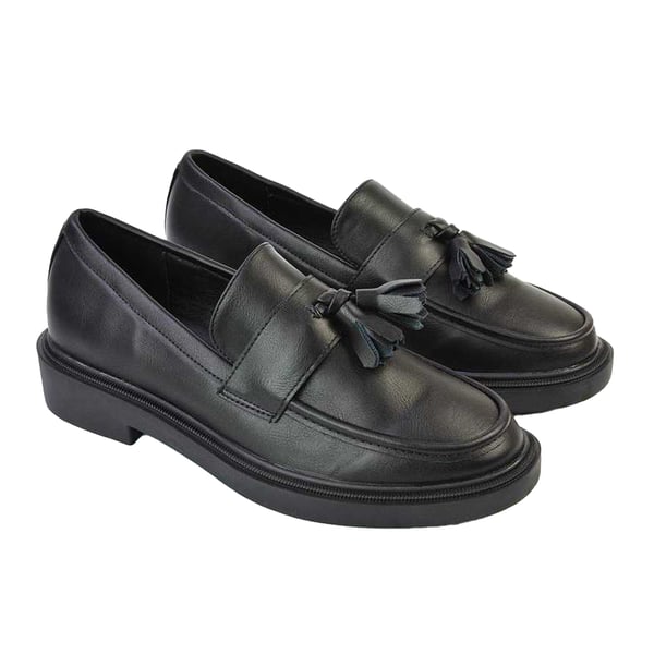 XY London Womens/Ladies Alida Tassel Chunky Flat Loafers