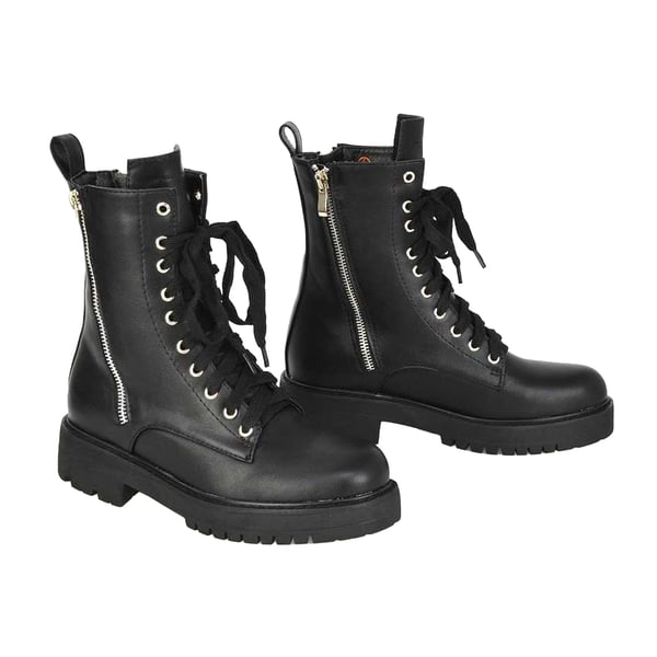 XY London Womens/Ladies Bianca Military Chunky Flat Combat Boots