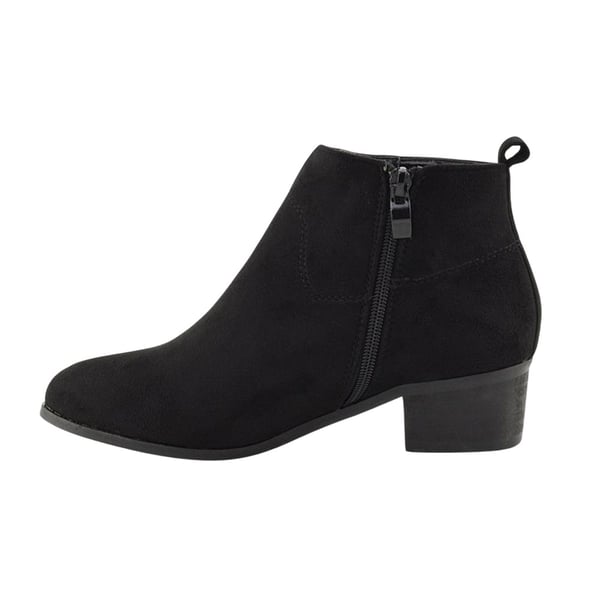 XY London Womens/Ladies Melodie Zip Low Block Heel Cowboy Boots