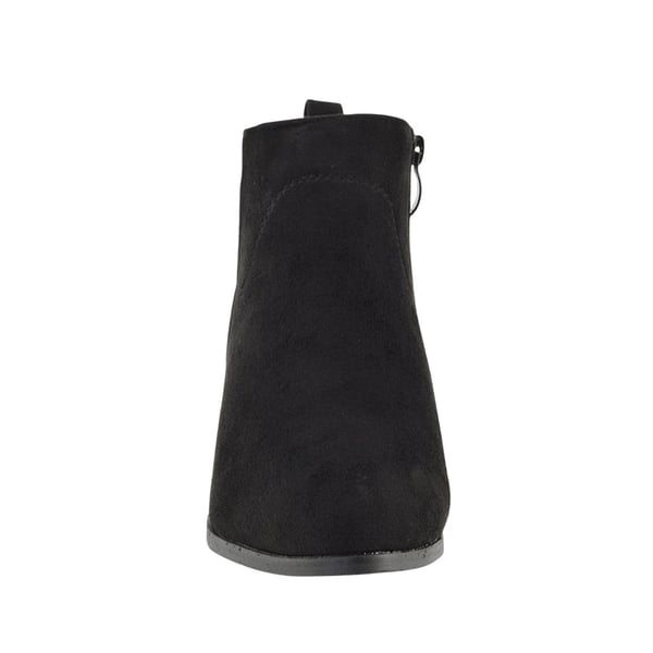 XY London Womens/Ladies Melodie Zip Low Block Heel Cowboy Boots