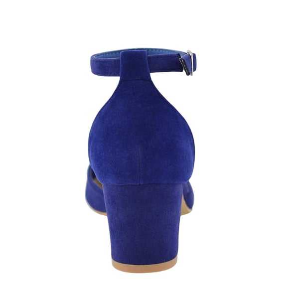 XY London Dam/Kvinnor Billie-May Chunky Remmar Mellanhög Blockklack Pumps