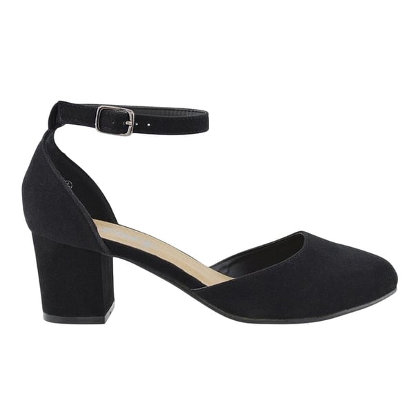 XY London Dam/Kvinnor Billie-May Chunky Remmar Mellanhög Blockklack Pumps