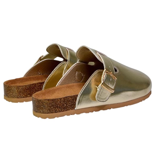 XY London Womens/Ladies Lucy Metallic Cork Slip-on Mules