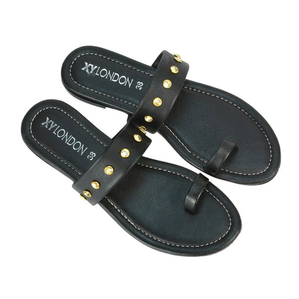 XY London Womens/Ladies Isobel Diamante Leather Sandals