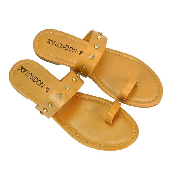 XY London Womens/Ladies Isobel Diamante Leather Sandals