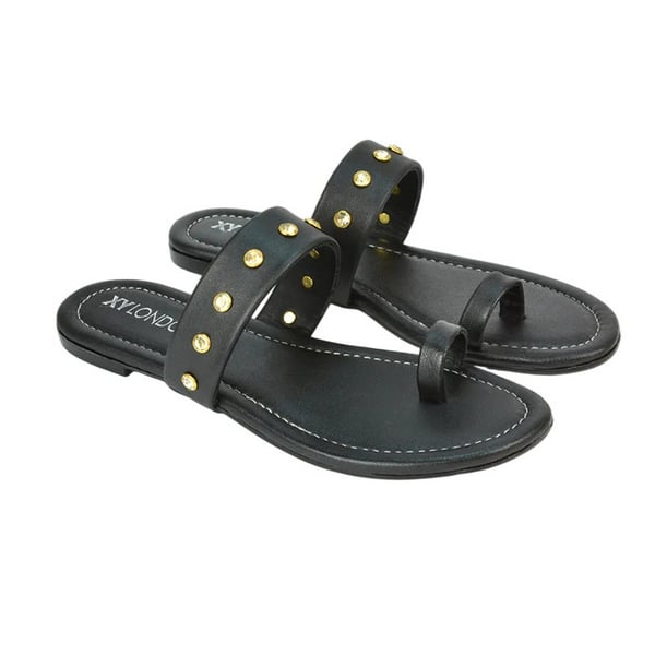 XY London Womens/Ladies Isobel Diamante Leather Sandals