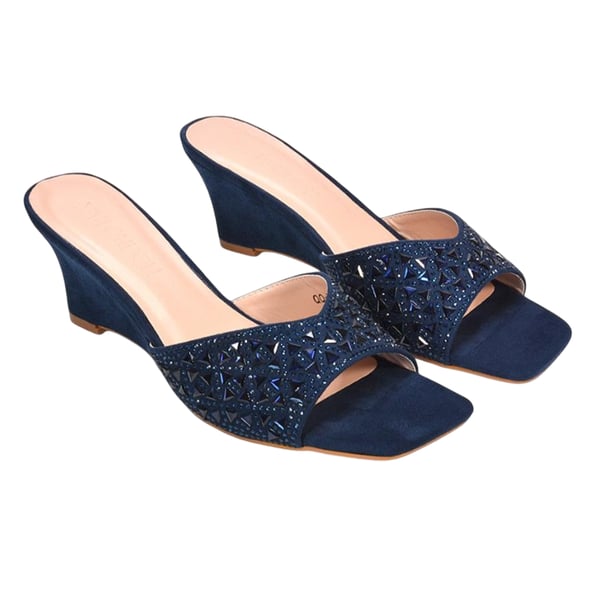 XY London Dam Georgia Diamante Klackade Mulesandaler