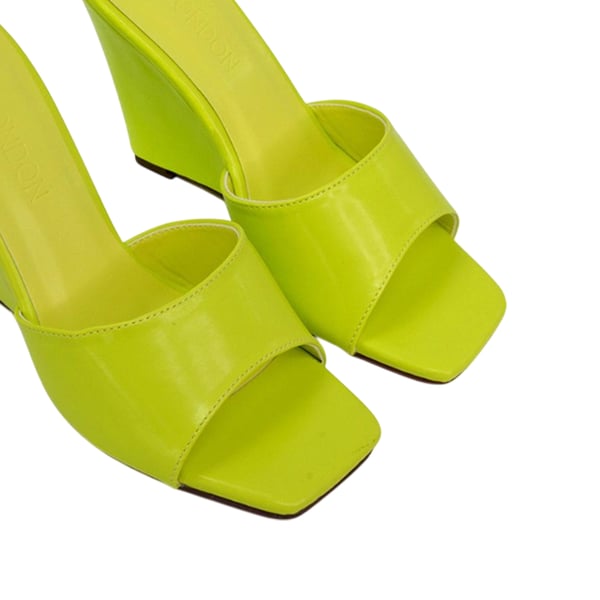 XY London Womens/Ladies Otis High Heel Wedge Mules