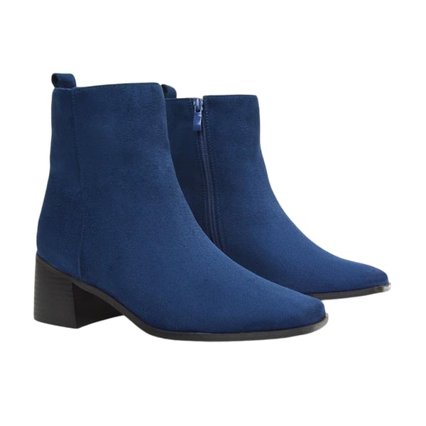 XY London Womens/Ladies Angela Low Block Heel Ankle Boots