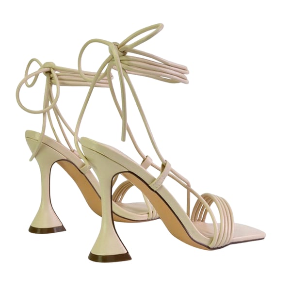 XY London Dam Axel Lace Up Strappy Höga Klackar