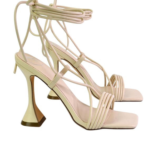 XY London Dam Axel Lace Up Strappy Höga Klackar