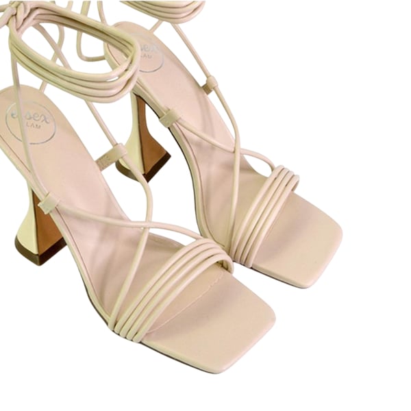 XY London Dam Axel Lace Up Strappy Höga Klackar