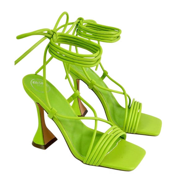 XY London Dam Axel Lace Up Strappy Höga Klackar XY London Dam Axel Lace Up Strappy Höga Klackar
