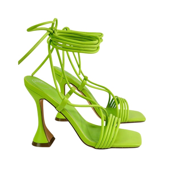 XY London Dam Axel Lace Up Strappy Höga Klackar