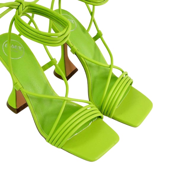 XY London Dam Axel Lace Up Strappy Höga Klackar