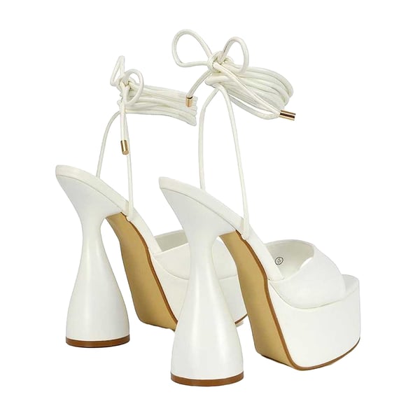 XY London Womens/Ladies Celeste Cylindrical Peep Toe High Heels