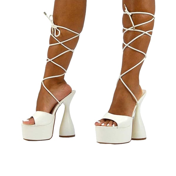 XY London Womens/Ladies Celeste Cylindrical Peep Toe High Heels