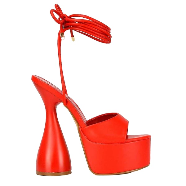 XY London Womens/Ladies Celeste Cylindrical Peep Toe High Heels XY London Womens/Ladies Celeste Cylindrical Peep Toe High Heels
