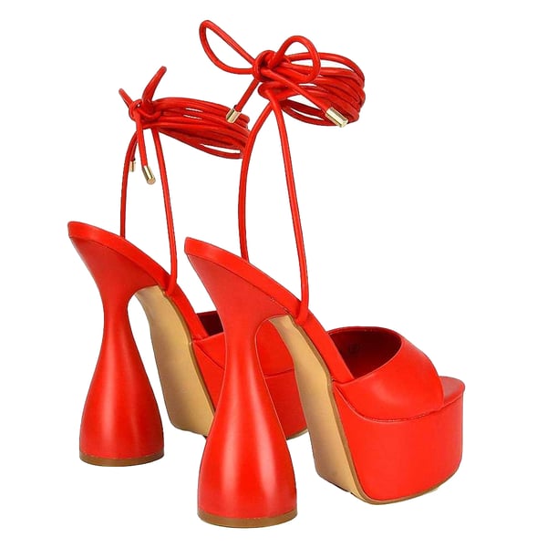 XY London Womens/Ladies Celeste Cylindrical Peep Toe High Heels