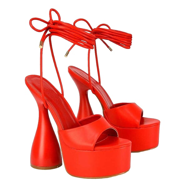 XY London Womens/Ladies Celeste Cylindrical Peep Toe High Heels