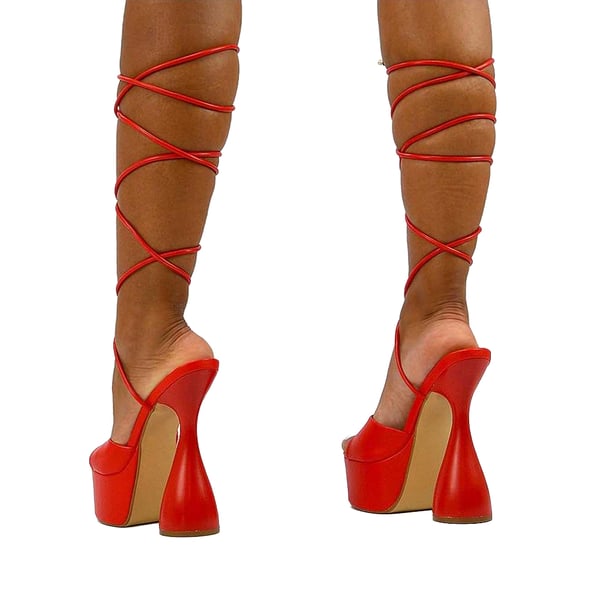 XY London Womens/Ladies Celeste Cylindrical Peep Toe High Heels