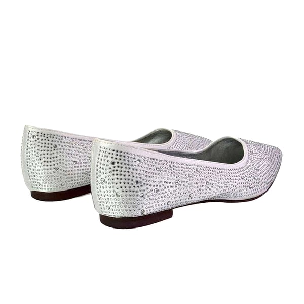 XY London Womens/Ladies Marshall Rhinestone Pointed Flat Ballerina Flats