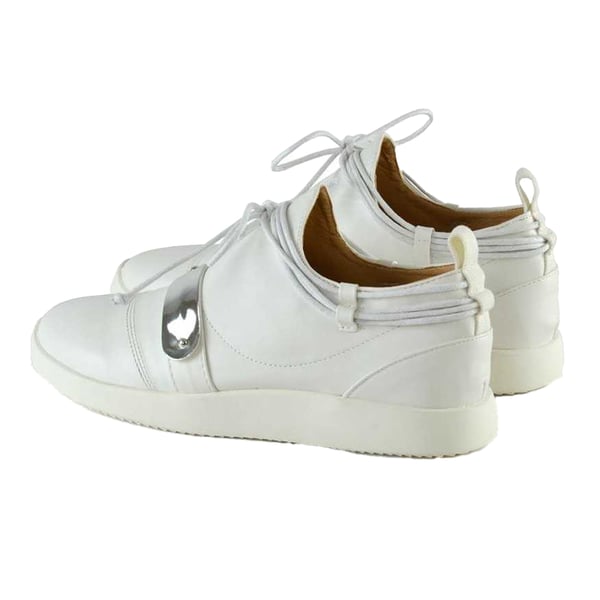 XY London Womens/Ladies Evanescence Metallic Detail Lace Up Flat Trainers
