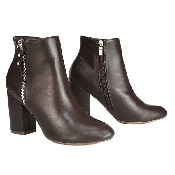 XY London Womens/Ladies Andrea High Block Heel Ankle Boots