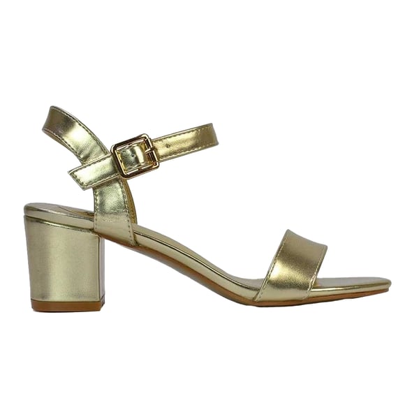 XY London Womens/Ladies Jessica Strappy Metallic Mid High Block Sandals