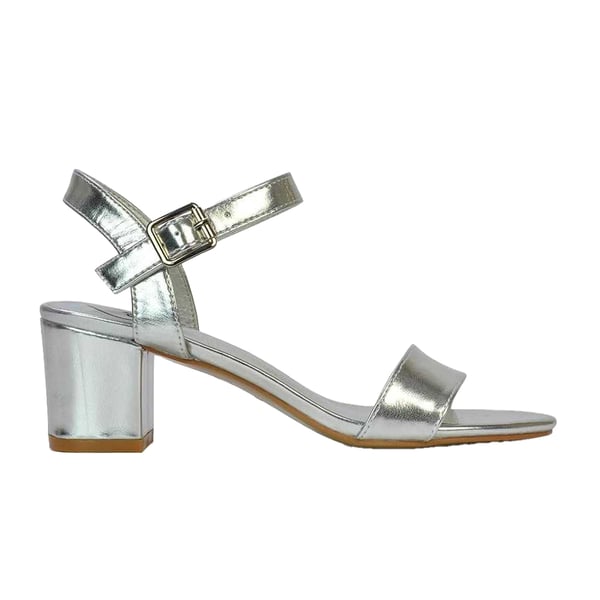 XY London Womens/Ladies Jessica Strappy Metallic Mid High Block Sandals