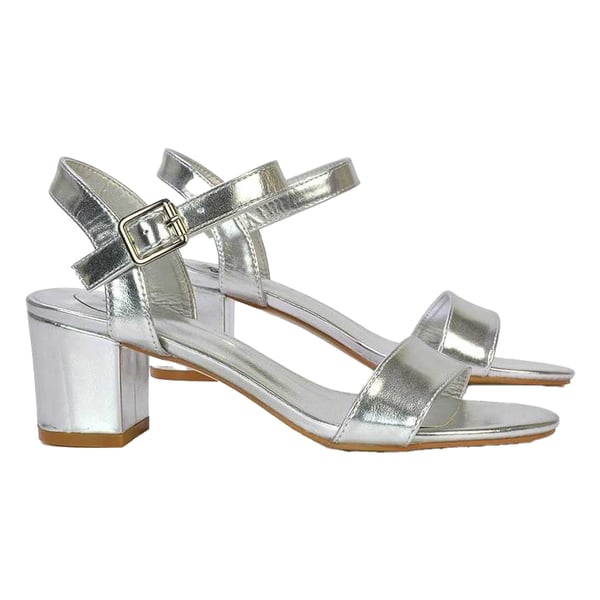 XY London Womens/Ladies Jessica Strappy Metallic Mid High Block Sandals