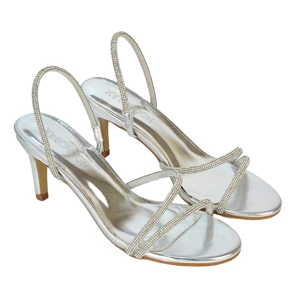 XY London Womens/Ladies Polly Metallic High Stiletto Heel Sandals