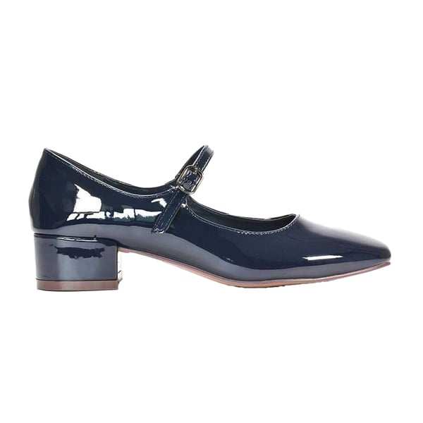 XY London Womens/Ladies Jenna Patent Buckle Low Heel Mary Janes