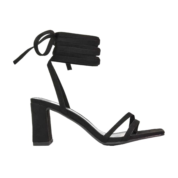 XY London Womens/Ladies Tanyel Strappy Lace Up Mid Block Heel Sandals