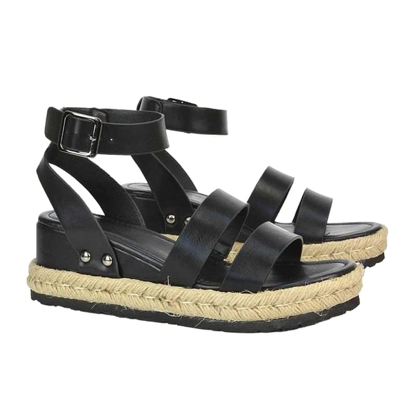 XY London Womens/Ladies Brook Platform Low Wedge Sandals