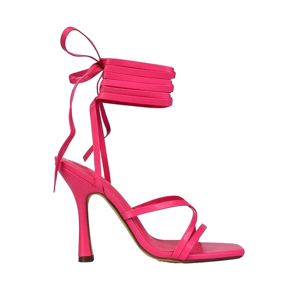 XY London Womens/Ladies Kyra Square Toe Lace Up High Stiletto Heel Sandals