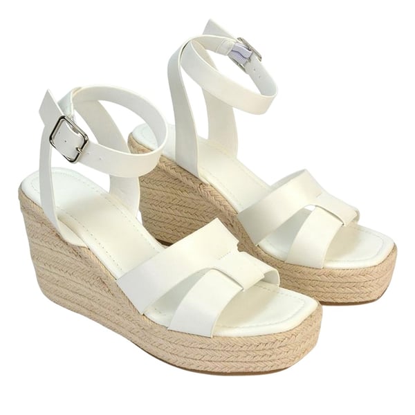 XY London Womens/Ladies Kala Ankle Strap Platform Wedge Sandals