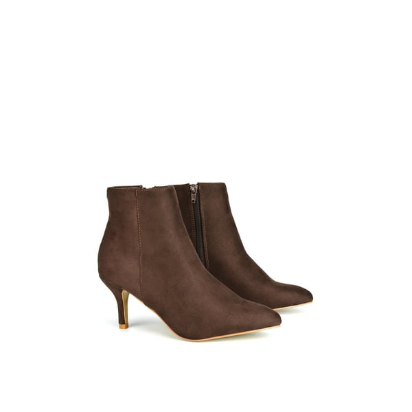 XY London Womens/Ladies Anastsia Side Zip Mid Kitten Heel Ankle Boots