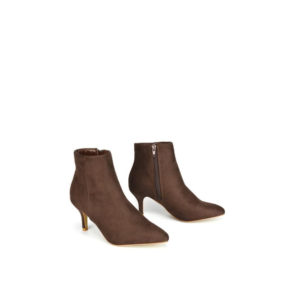 XY London Womens/Ladies Anastsia Side Zip Mid Kitten Heel Ankle Boots