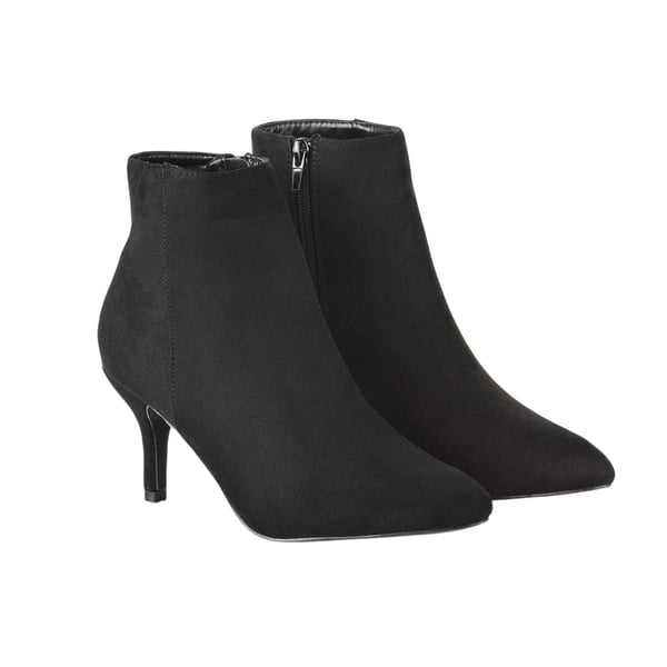 XY London Womens/Ladies Anastsia Side Zip Mid Kitten Heel Ankle Boots XY London Womens/Ladies Anastsia Side Zip Mid Kitten Heel Ankle Boots