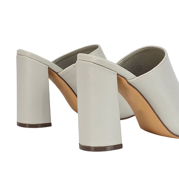 XY London Womens/Ladies Square Toe High Block Heel Mule Sandals