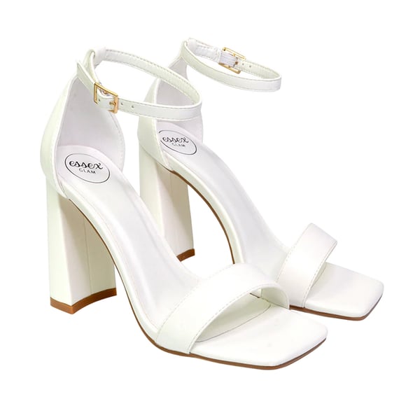 XY London Womens/Ladies Kamryn Square Toe High Block Heel Sandals XY London Womens/Ladies Kamryn Square Toe High Block Heel Sandals